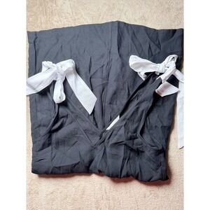HM Black Mini Dress White Bow  XS NEW Coquette Feminine Girly Summer